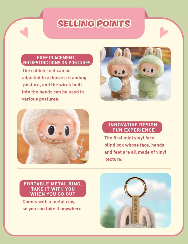 LABUBU THE MONSTERS – Exciting Macaron Series (Mystery Box) Vinylfigur