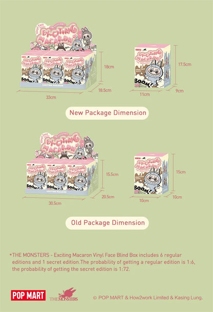 LABUBU THE MONSTERS – Exciting Macaron Series (Mystery Box) Vinylfigur